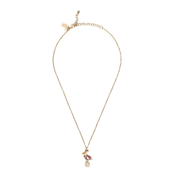KATE SPADE • Taking Flight Pelican Bird Gold Necklace - Picture 4 of 5